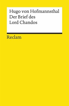 Der Brief des Lord Chandos - Hofmannsthal, Hugo von