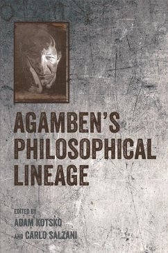 Agamben's Philosophical Lineage (eBook, ePUB)