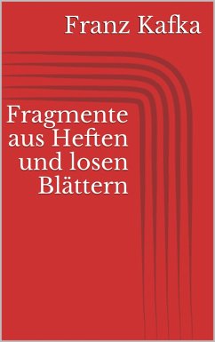 Fragmente aus Heften und losen Blättern (eBook, ePUB) - Kafka, Franz