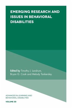 Emerging Research and Issues in Behavioral Disabilities (eBook, PDF)