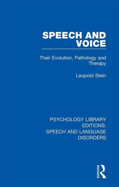 Speech and Voice (eBook, PDF) - Stein, Leopold