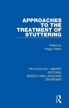 Cover Approaches to the Treatment of Stuttering (eBook, PDF)