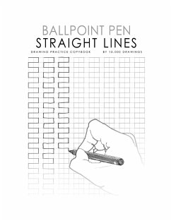 Ballpoint Pen STRAIGHT LINES Drawing Practice Copybook - Drawings