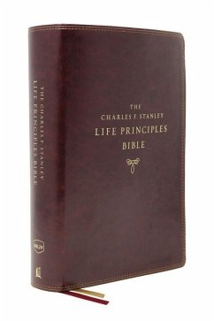 Nkjv, Charles F. Stanley Life Principles Bible, 2nd Edition, Leathersoft, Burgundy, Comfort Print - Thomas Nelson