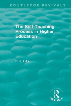 Cover The Self-Teaching Process in Higher Education (eBook, ePUB)