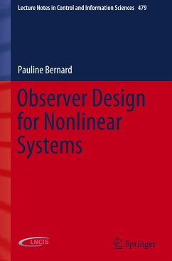Observer Design for Nonlinear Systems - Bernard, Pauline