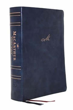 Nkjv, MacArthur Study Bible, 2nd Edition, Leathersoft, Blue, Indexed, Comfort Print - Thomas Nelson