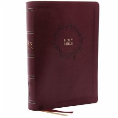 The KJV Open Bible: Complete Reference System, Burgundy Leathersoft, Red Letter, Comfort Print: King James Version - Thomas Nelson