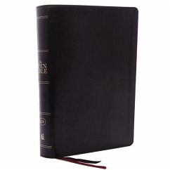 The Kjv, Open Bible, Leathersoft, Black, Indexed, Red Letter Edition, Comfort Print - Thomas Nelson