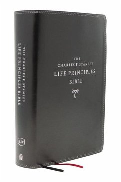 Kjv, Charles F. Stanley Life Principles Bible, 2nd Edition, Leathersoft, Black, Indexed, Comfort Print - Thomas Nelson