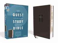 Niv, Quest Study Bible, Leathersoft, Black, Comfort Print - Zondervan