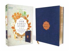 Niv, Our Family Story Bible, Cloth Over Board, Navy, Red Letter Edition, Comfort Print - Zondervan