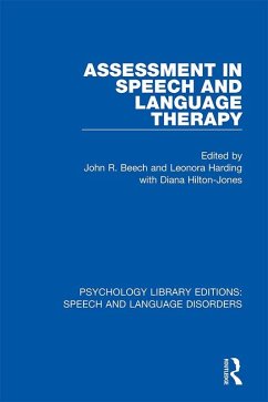 Cover Assessment in Speech and Language Therapy (eBook, PDF)