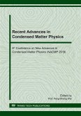 Recent Advances in Condensed Matter Physics (eBook, PDF)