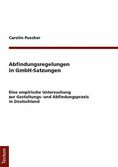 Abfindungsregelungen in GmbH-Satzungen (eBook, PDF) - Puscher, Carolin