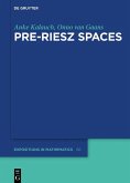 Pre-Riesz Spaces (eBook, ePUB)