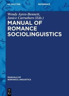 Cover Manual of Romance Sociolinguistics (eBook, PDF)