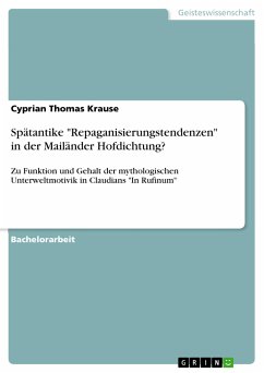 Spätantike "Repaganisierungstendenzen" in der Mailänder Hofdichtung? (eBook, PDF)