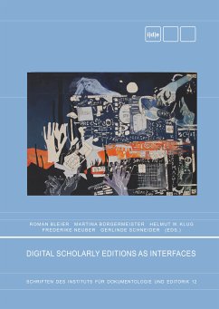 Digital Scholary Editions as Interfaces (eBook, ePUB)