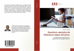 Questions spéciales de littérature négro-africaine: - Kasinga, Clémence