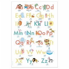 ABC Poster 70,7x100 cm   Alphabet spielerisch mit Tieren lernen   Das ABC-Lernposter mit Groß- und Kleinbuchstaben   - Wirth, Lisa