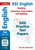 Collins Ks1 Revision and Practice - Ks1 English Reading, Grammar, Punctuation and Spelling Sats Practice Test Papers: 2019