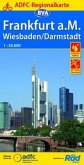 ADFC-Regionalkarte Frankfurt a. M. Wiesbaden/Darmstadt, 1:50.000, reiß- und wetterfest, GPS-Tracks Download