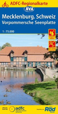 Cover ADFC-Regionalkarte Mecklenburgische Schweiz Vorpommersche Seenplatte, 1:75.000