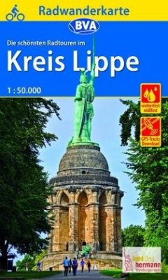 BVA Radwanderkarte Radwandern im Kreis Lippe 1:50.000, reiß- und wetterfest, GPS-Tracks Download