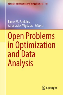 Open Problems in Optimization and Data Analysis (eBook, PDF)