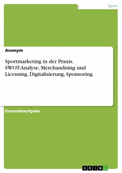 Sportmarketing in der Praxis. SWOT-Analyse, Merchandising und Licensing, Digitalisierung, Sponsoring (eBook, PDF)