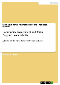 Community Engagement and Water Program Sustainability (eBook, PDF) - Sitawa, Michael; Moore, Ransford; Mavole, Johnson