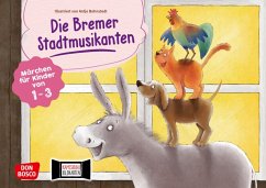Die Bremer Stadtmusikanten. Kamishibai Bildkartenset. - Grimm, Jacob;Grimm, Wilhelm