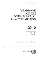 Yearbook of the International Law Commission 2010