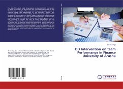 OD Intervention on team Performance in Finance University of Arusha