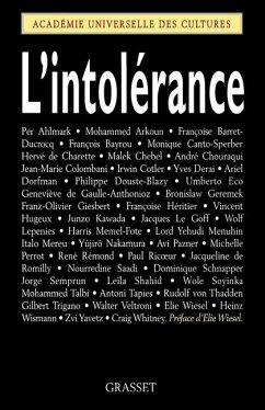 Cover L'intolérance