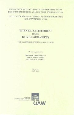 Wiener Zeitschrift für die Kunde Südasiens und Archiv für Indische Philosophie / Wiener Zeitschrift für die Kunde Südasiens Band 51/2007-2008 Vienna Journal of South-Asian Studies Vol.51/2007-2008 (eBook, PDF)