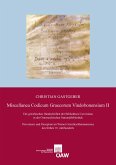 Miscellanea Codicum Graecorum Vindobonensium II (eBook, PDF)