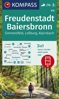 KOMPASS Wanderkarte Freudenstadt, Baiersbronn, Simmersfeld, Loßburg, Alpirsbach