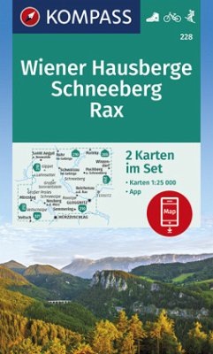 KOMPASS Wanderkarte Wiener Hausberge, Schneeberg, Rax