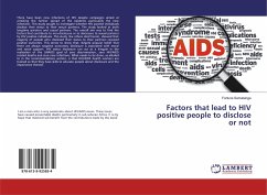 Factors that lead to HIV positive people to disclose or not - Samatanga, Fortune