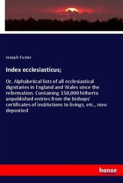 Index ecclesiasticus;