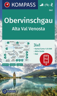 Cover KOMPASS Wanderkarte Obervinschgau, Alta Val Venosta