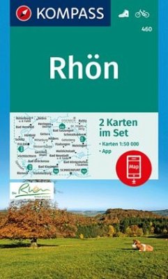 KOMPASS Wanderkarten-Set 460 Rhön (2 Karten) 1:50.000