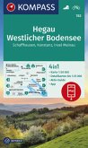KOMPASS Wanderkarte Hegau Westlicher Bodensee, Schaffhausen, Konstanz, Insel Mainau