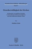 Dienstherrnfähigkeit der Kirchen.