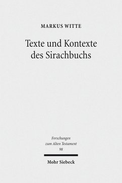 Texte und Kontexte des Sirachbuchs (eBook, PDF) - Witte, Markus
