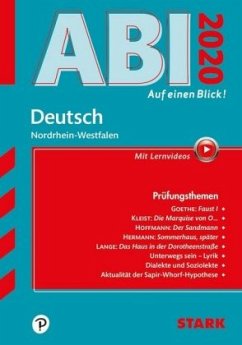 Abi - auf einen Blick! Deutsch Nordrhein-Westfalen 2020