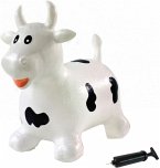 Jamara Hüpftier Kuh weiß/schwarz mit Pumpe
