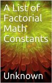 A List of Factorial Math Constants (eBook, ePUB)